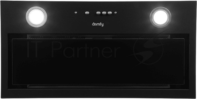 Вытяжка встраиваемая Domfy DM6036BB BG черный управление: кнопочное (1 мотор)