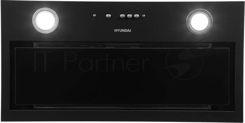 Вытяжка встраиваемая Hyundai HBB 6036 BG черный управление: кнопочное (1 мотор)