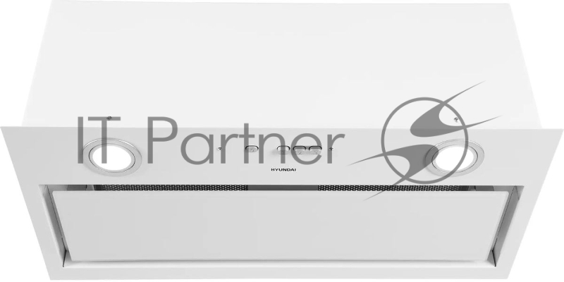 Вытяжка встраиваемая Hyundai HBB 6036 WG белый управление: кнопочное (1 мотор)