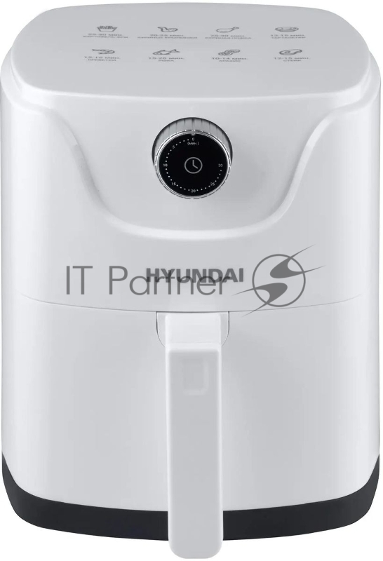 Аэрогриль Hyundai HYF-2052 1000Вт белый/серебристый