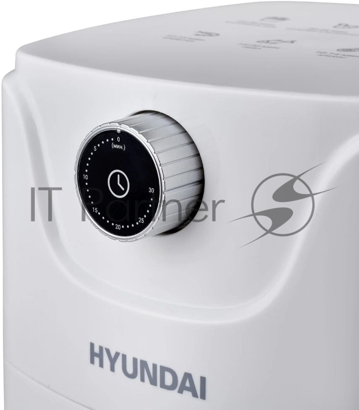 Аэрогриль Hyundai HYF-2052 1000Вт белый/серебристый