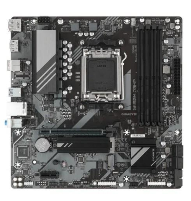 Материнская плата Gigabyte B650M D3HP AM5, AMD B650, 4xDDR5-5200 МГц, 1xPCI-Ex16, 2xM.2, Micro-ATX