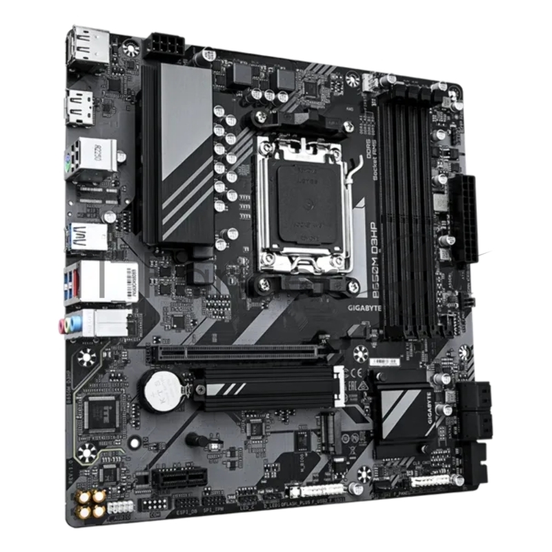 Материнская плата Gigabyte B650M D3HP AM5, AMD B650, 4xDDR5-5200 МГц, 1xPCI-Ex16, 2xM.2, Micro-ATX