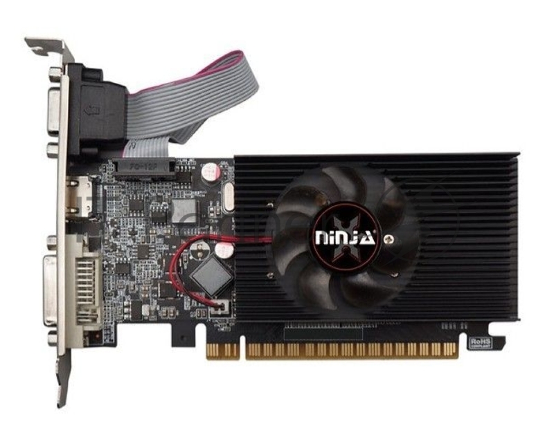Видеокарта Ninja (Sinotex) Geforce GT610 PCIE (48SP) 2G 64-bit DDR3 DVI HDMI CRT