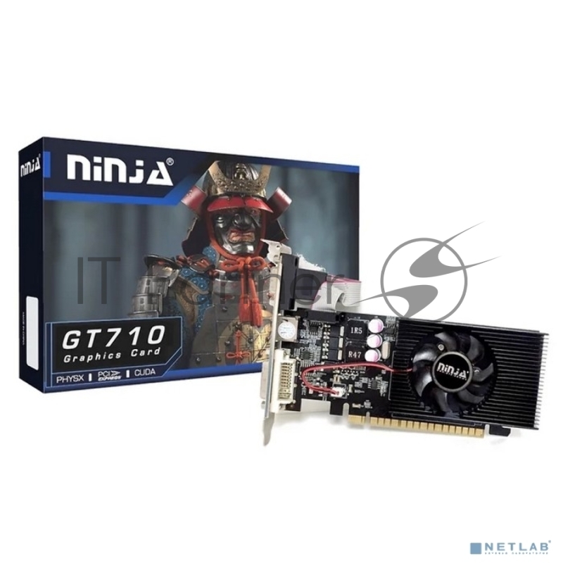 Видеокарта Ninja (Sinotex) GT710 1GB 64bit DDR3 DVI HDMI CRT PCIE