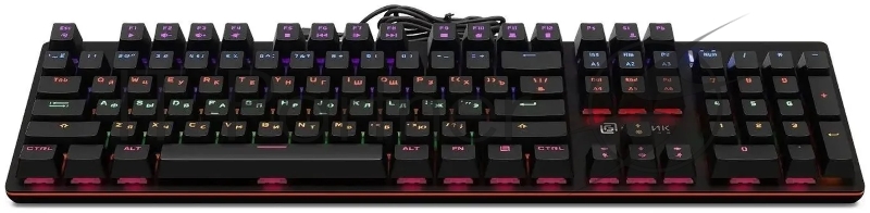 Клавиатура Оклик 990 G2 механическая черный USB Multimedia for gamer LED (1875240)