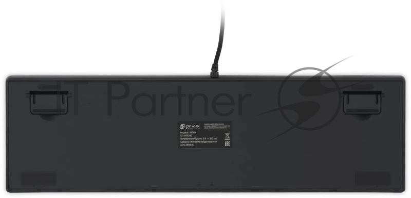 Клавиатура Оклик 990 G2 механическая черный USB Multimedia for gamer LED (1875240)