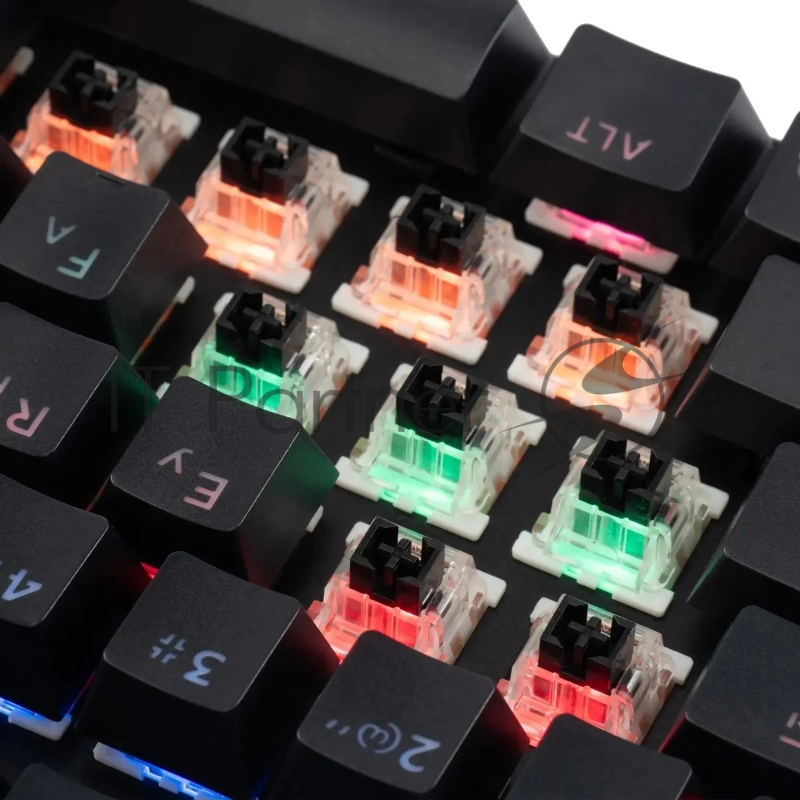 Клавиатура Оклик 990 G2 механическая черный USB Multimedia for gamer LED (1875240)