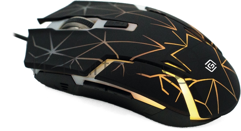 Мышь Оклик 701G черный оптическая (3600dpi) USB для ноутбука (5but)