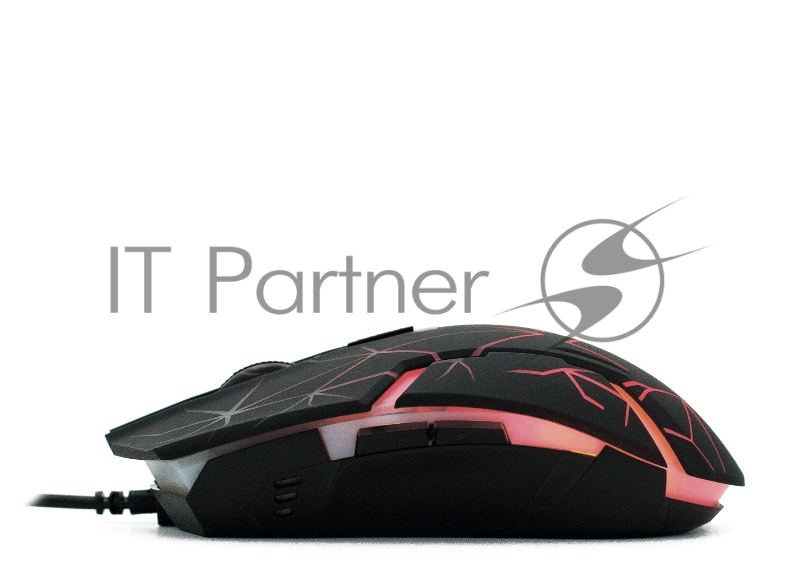 Мышь Оклик 701G черный оптическая (3600dpi) USB для ноутбука (5but)