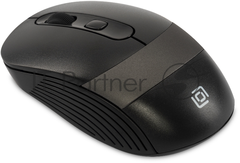 Мышь Оклик 310MW черный/серый оптическая (3200dpi) беспроводная USB для ноутбука (3but)