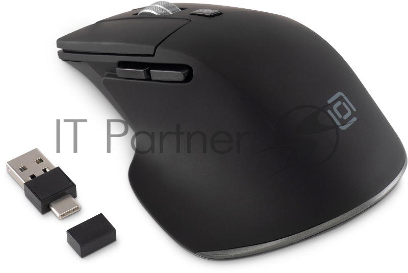 Мышь Оклик 503MW черный оптическая (2400dpi) беспроводная BT/Radio USB для ноутбука (6but)