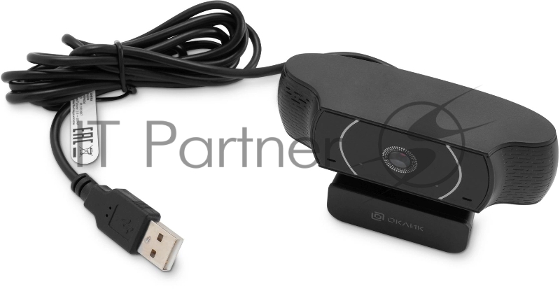 Камера Web Оклик OK-C016HD черный 1Mpix (1280x720) USB2.0 с микрофоном