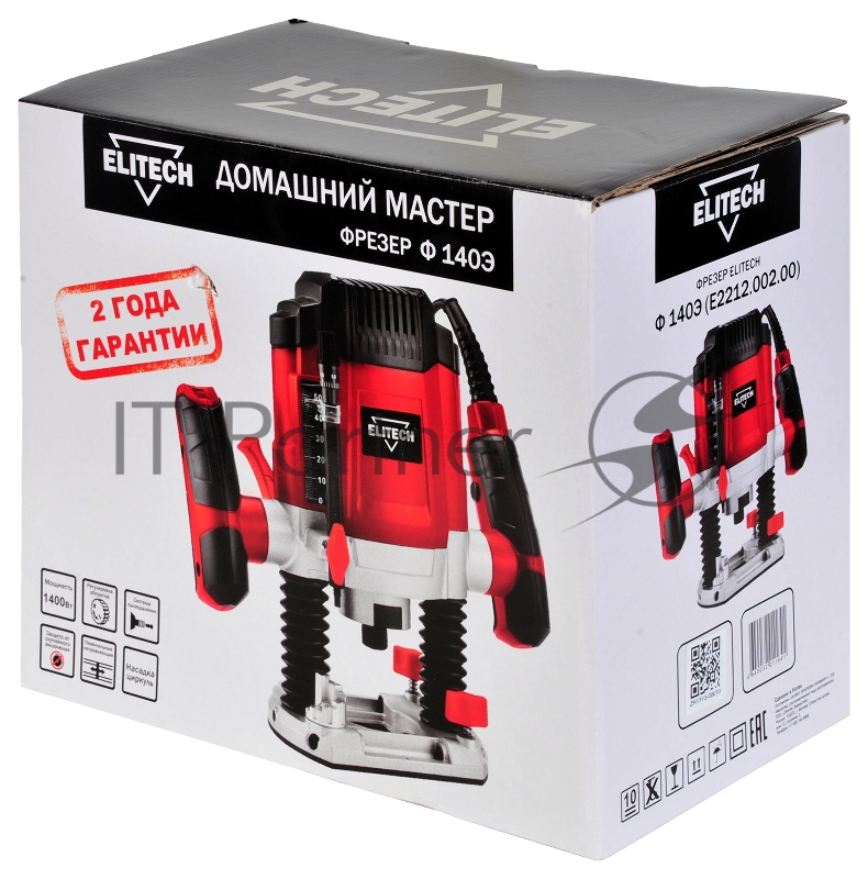 Фрезер Elitech Ф 140Э 1400Вт 30000об/мин макс.ход:50мм