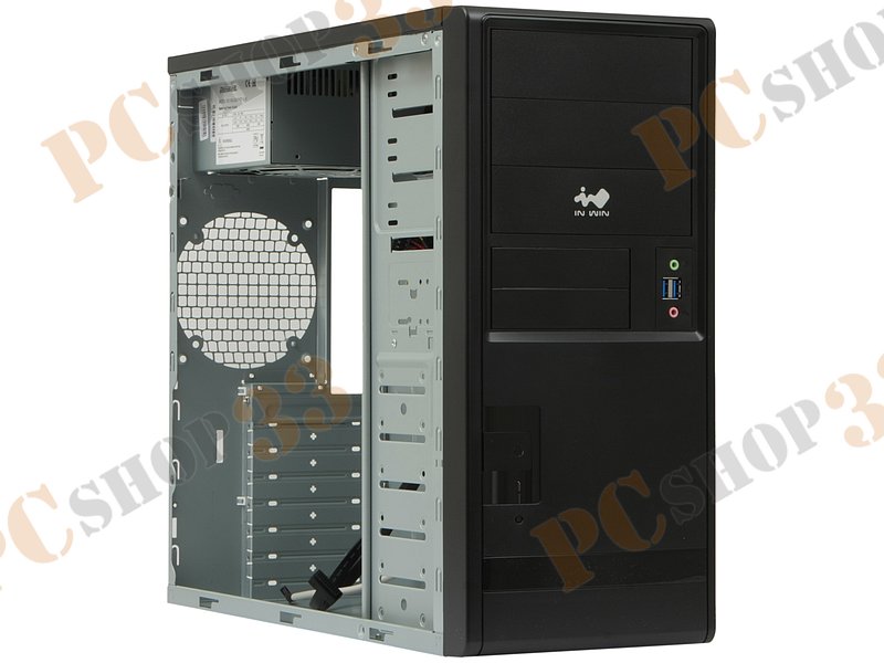 Корпус Miditower IN-WIN EAR-013 6121114, ATX, черный (500Вт)