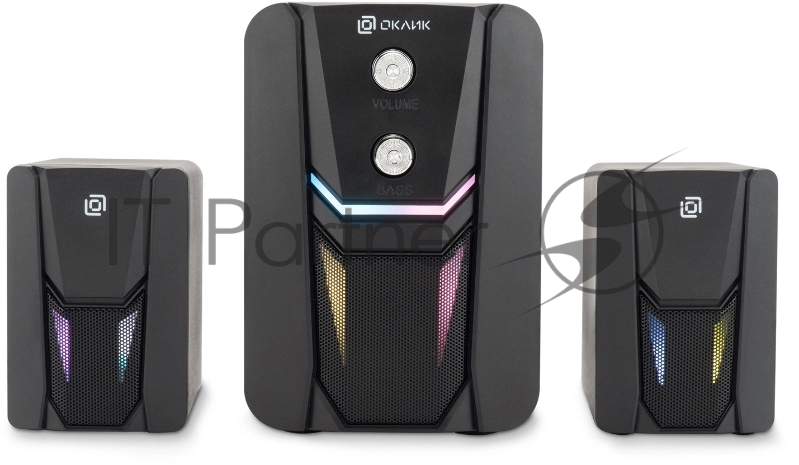 Колонки Оклик OK-423 2.1 черный 11Вт