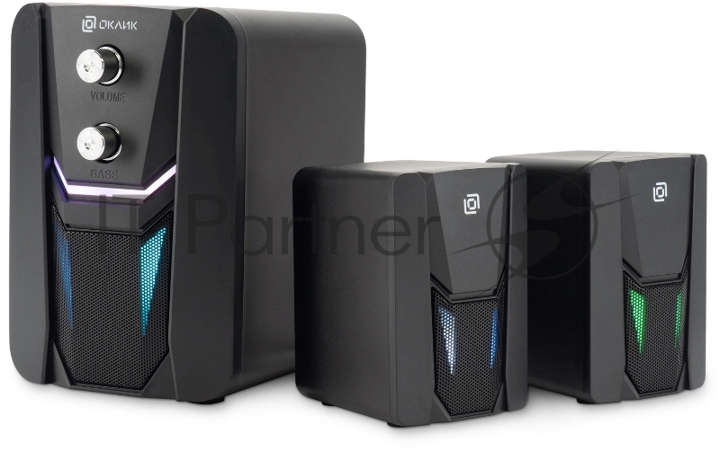 Колонки Оклик OK-423 2.1 черный 11Вт