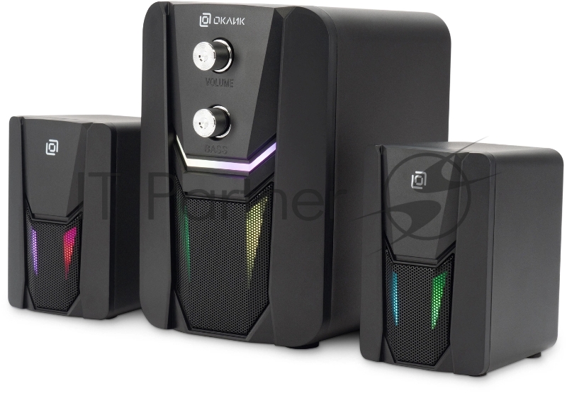 Колонки Оклик OK-423 2.1 черный 11Вт