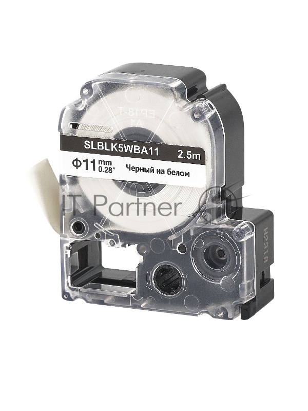 Кассета с лентой SOK by Sakura Printing BLK5WBA11 для Epson , черный на белом, φ11мм/2.5м