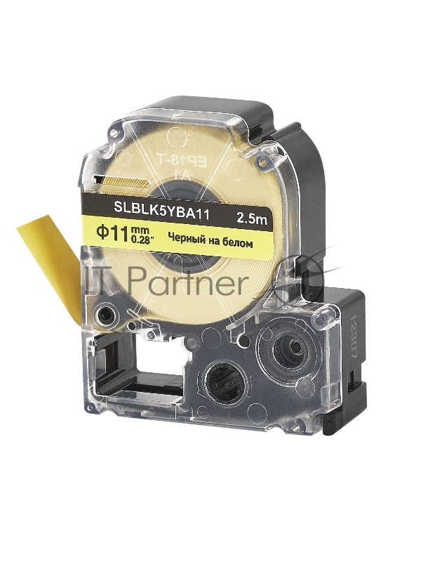 Кассета с лентой SOK by Sakura Printing BLK5YBA11 для Epson , черный на желтом, φ11мм/2.5м