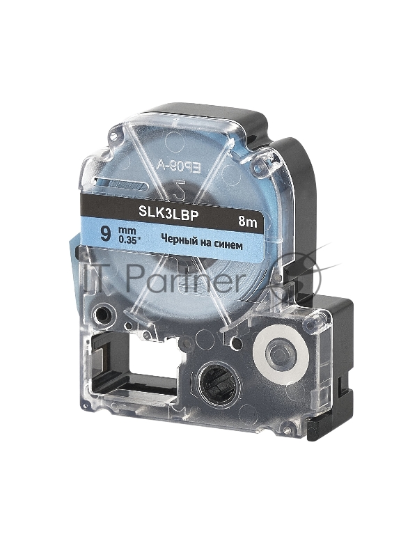 Кассета с лентой SOK by Sakura Printing K3LBP для Epson , черный на синем, 9мм/8м
