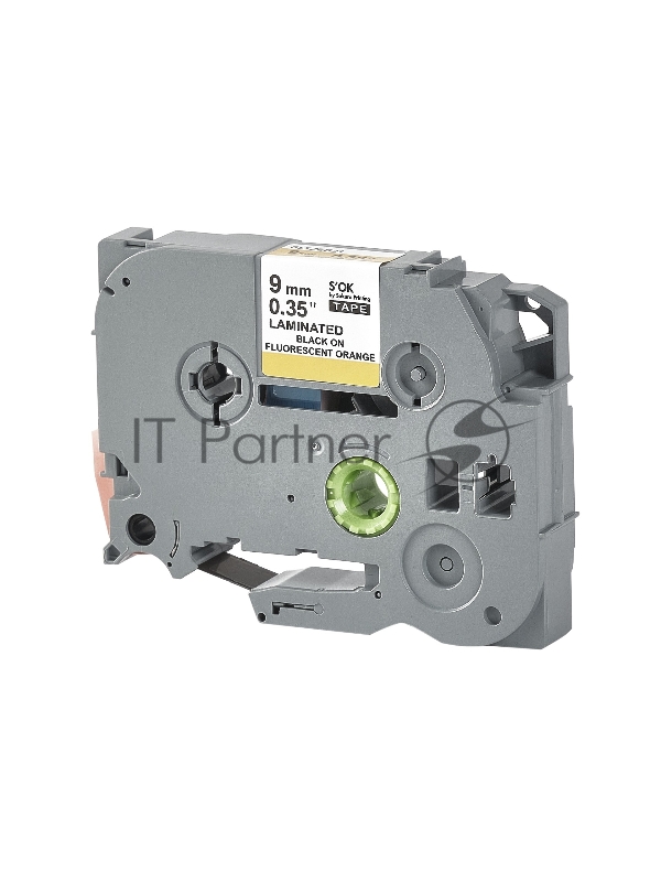 Кассета с лентой SOK by Sakura Printing TZEB21 для Brother, черный на оранжевом, 9мм/8м , наклейка