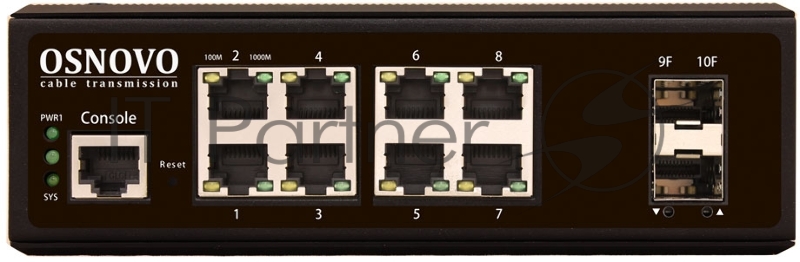 Коммутатор Osnovo SW-70802/IL неуправляемый