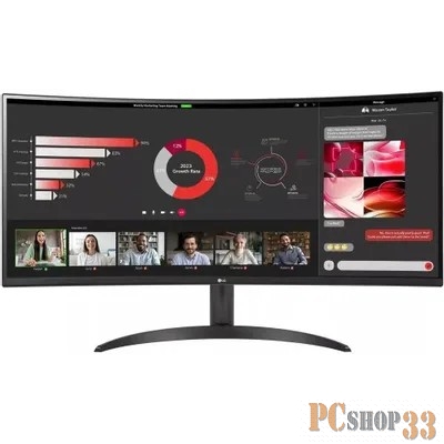 Монитор LG 34 34WR50QC-B черный VA LED 21:9 HDMI матовая 300cd 178гр/178гр 3440x1440 100Hz FreeSync DP WQ 5.9кг
