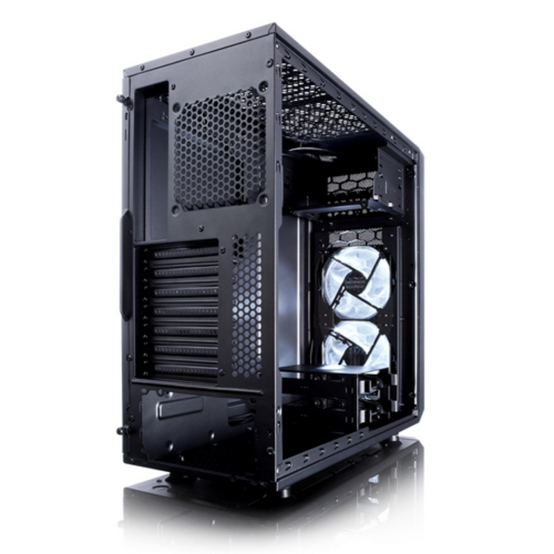 Корпус Miditower Fractal Design Focus FD-CA-FOCUS-BK-W, ATX, черный (без БП)