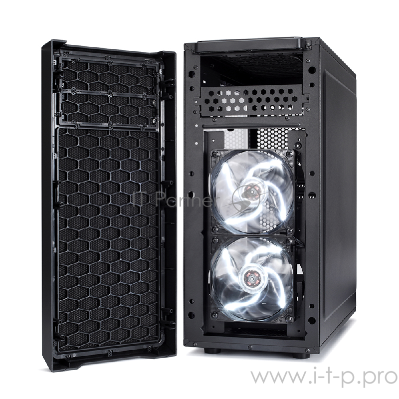 Корпус Miditower Fractal Design Focus FD-CA-FOCUS-BK-W, ATX, черный (без БП)