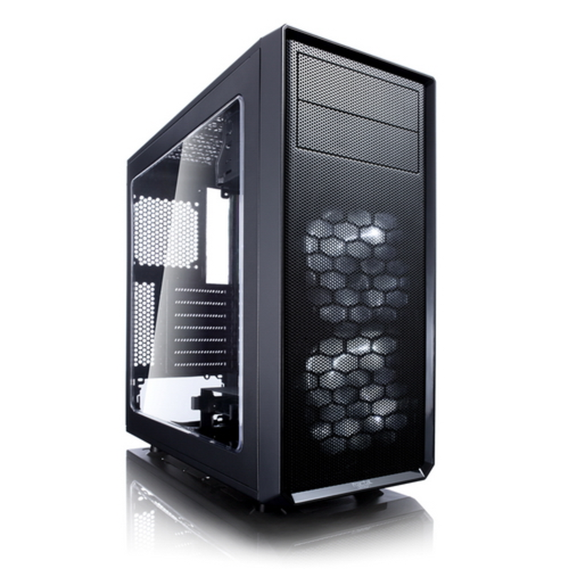 Корпус Miditower Fractal Design Focus FD-CA-FOCUS-BK-W, ATX, черный (без БП)