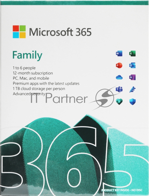 Офисное приложение Microsoft 365 Family Subscr 1YR Medialess P8 (6GQ-01556)