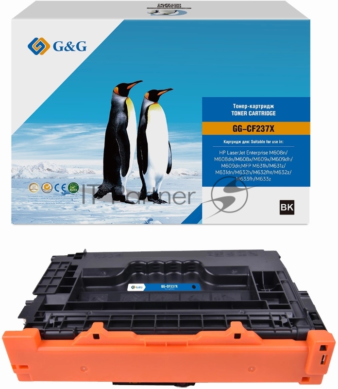 Картридж лазерный G&G GG-CF237X черный (25000стр.) для HP LJ M608n/M608dn/M609x/M631h/M631z