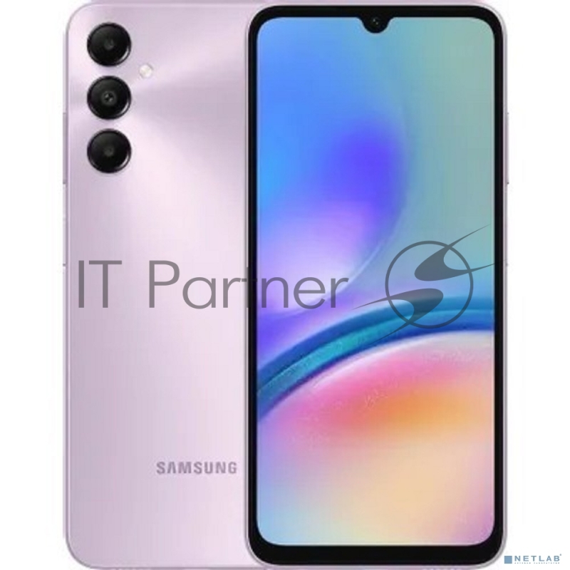 Смартфон Samsung SM-A057F Galaxy A05s 128Gb 4Gb лаванда моноблок 3G 4G 2Sim 6.7 1080x2400 Android 13 50Mpix 802.11 a/b/g/n/ac NFC GPS GSM900/1800 GSM1900 TouchSc microSD max1024Gb