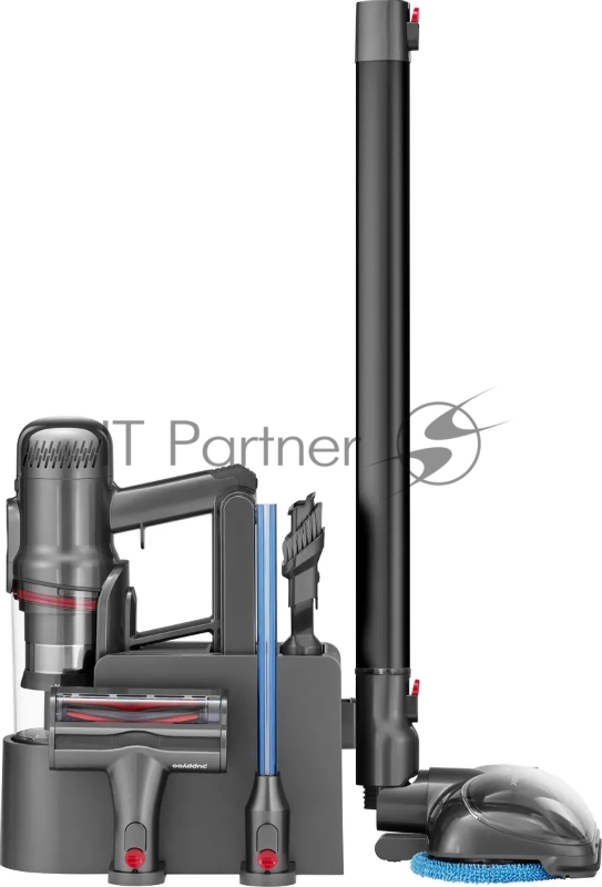 Пылесос моющий Puppyoo T12 Plus Rinse 585Вт серый