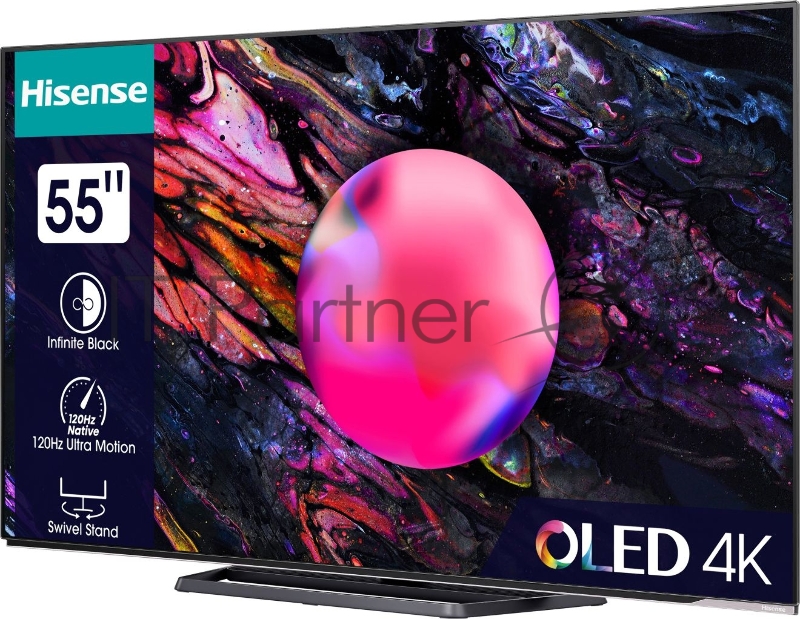 Телевизор HISENSE 55 OLED/4K/Hotel/UHD 3840x2160 TV Bluetooth Wi-Fi Direct VIDAA черный 55A85K