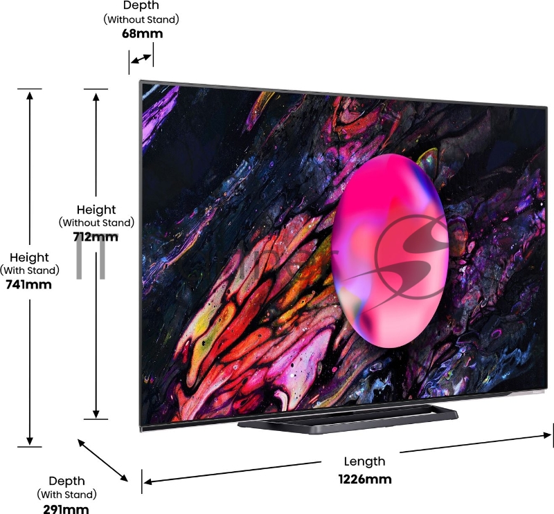 Телевизор HISENSE 55 OLED/4K/Hotel/UHD 3840x2160 TV Bluetooth Wi-Fi Direct VIDAA черный 55A85K