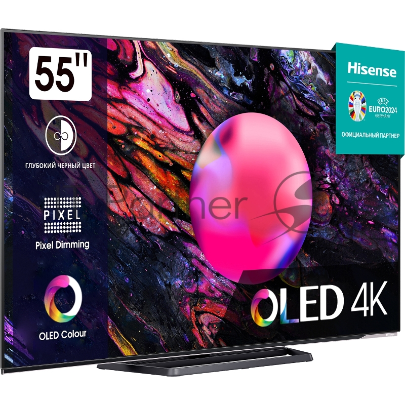 Телевизор HISENSE 55 OLED/4K/Hotel/UHD 3840x2160 TV Bluetooth Wi-Fi Direct VIDAA черный 55A85K