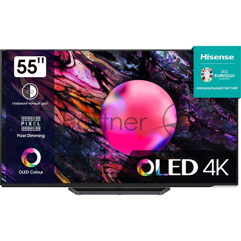 Телевизор HISENSE 55 OLED/4K/Hotel/UHD 3840x2160 TV Bluetooth Wi-Fi Direct VIDAA черный 55A85K