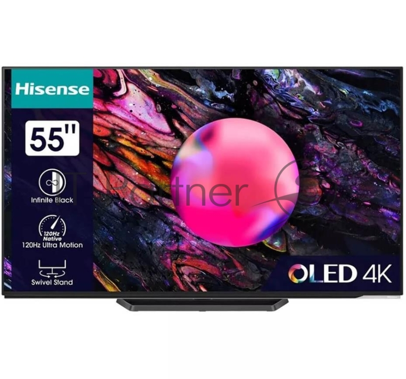 Телевизор HISENSE 55 OLED/4K/Hotel/UHD 3840x2160 TV Bluetooth Wi-Fi Direct VIDAA черный 55A85K