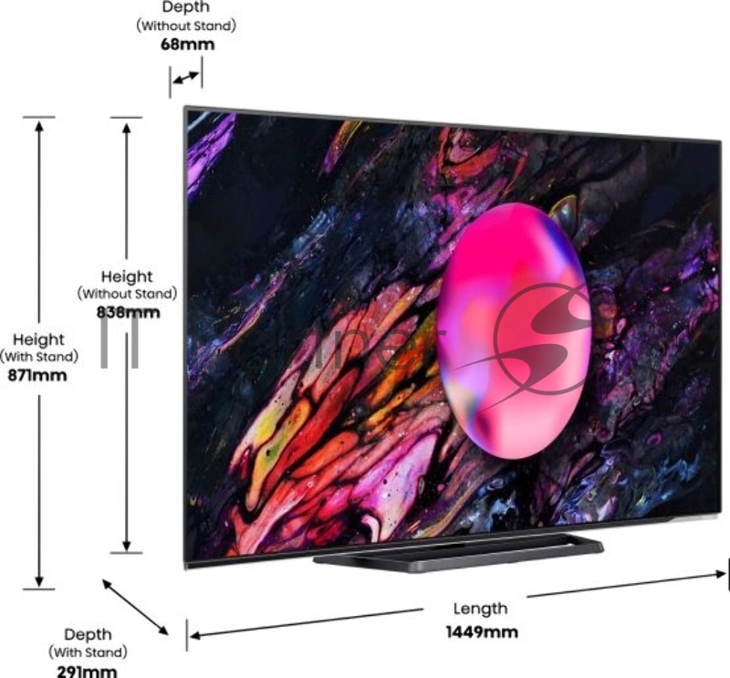 Телевизор HISENSE 65 OLED/4K/UHD 3840x2160 TV Bluetooth Wi-Fi Direct VIDAA черный 65A85K