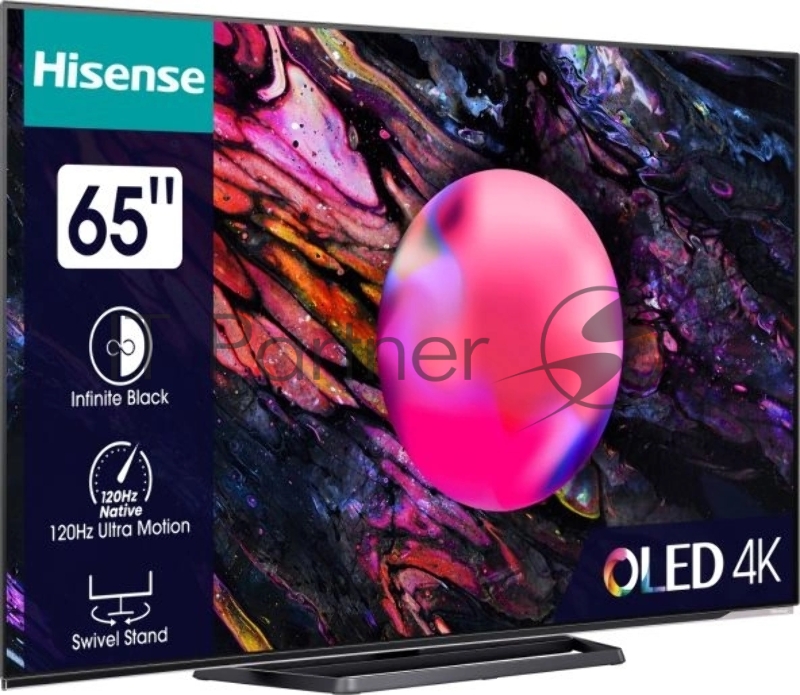 Телевизор HISENSE 65 OLED/4K/UHD 3840x2160 TV Bluetooth Wi-Fi Direct VIDAA черный 65A85K
