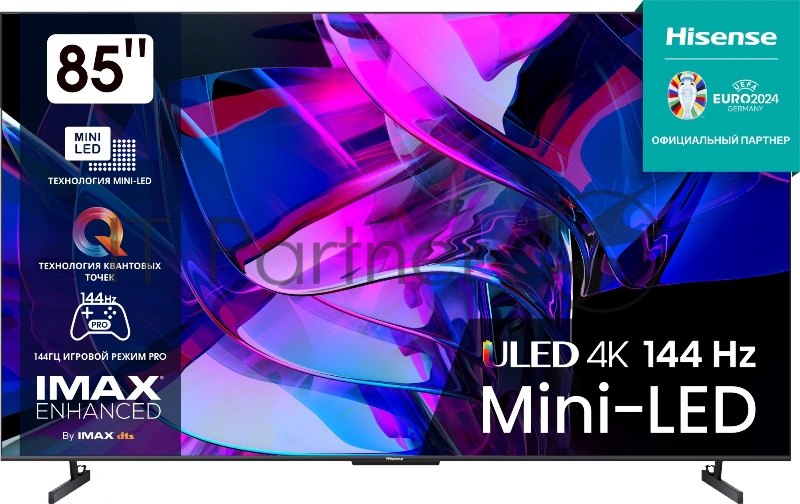 Телевизор HISENSE 85 4K/Hotel/UHD 3840x2160 TV Bluetooth Wi-Fi Direct VIDAA черный 85U7KQ