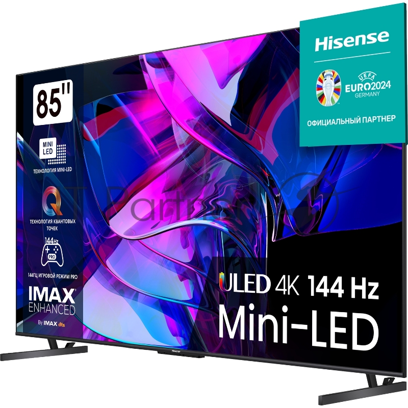 Телевизор HISENSE 85 4K/Hotel/UHD 3840x2160 TV Bluetooth Wi-Fi Direct VIDAA черный 85U7KQ