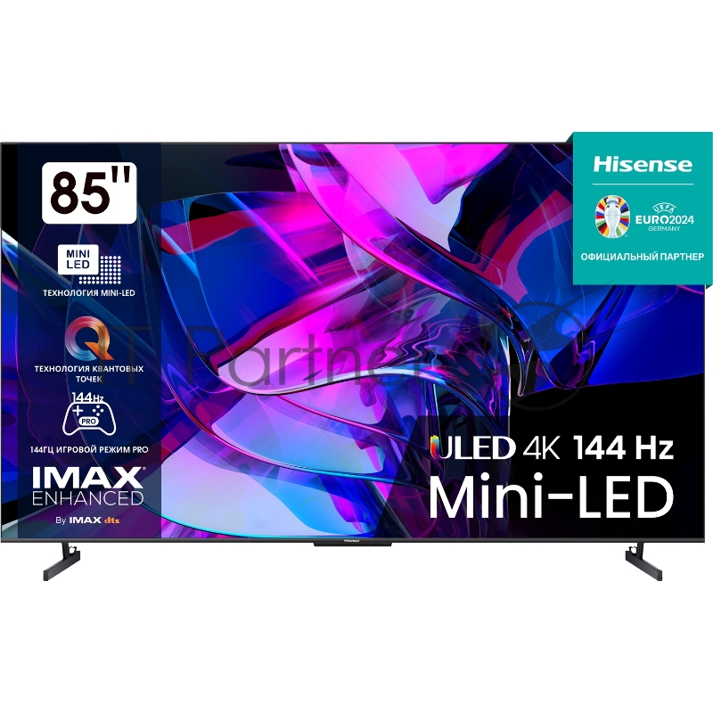 Телевизор HISENSE 85 4K/Hotel/UHD 3840x2160 TV Bluetooth Wi-Fi Direct VIDAA черный 85U7KQ