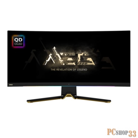 Монитор MSI 34 MEG 342C QD OLED черный OLED LED 0.03ms 21:9 HDMI M/M матовая HAS 250cd 178гр/178гр 3440x1440 175Hz FreeSync Premium Pro DP 2K USB 9.3кг