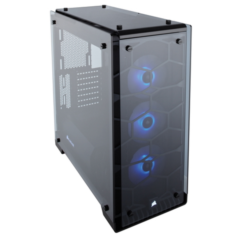 Корпус Miditower Corsair Crystal 570X CC-9011098-WW, ATX, черный (без БП)