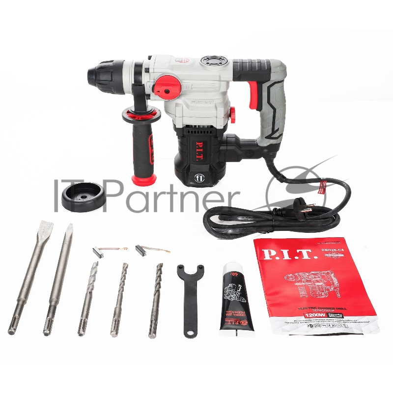 Перфоратор P.I.T. PBH26-C4 патрон:SDS-plus уд.:4.7Дж 1200Вт (кейс в комплекте)
