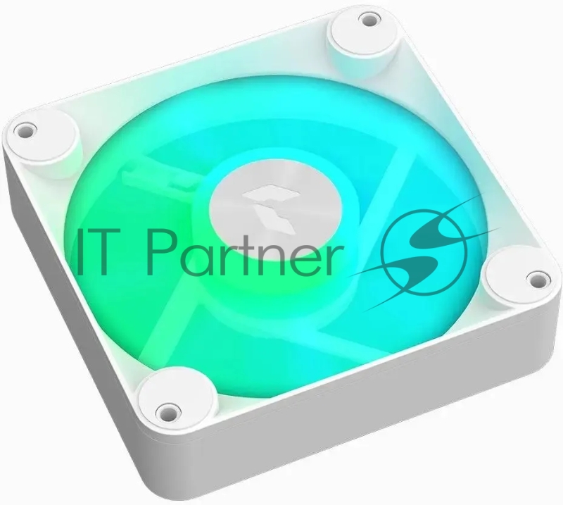 Вентилятор Aerocool APNX FP1-120 PWM ARGB White 120x120mm 4-pin 15-33dB 160gr LED Ret