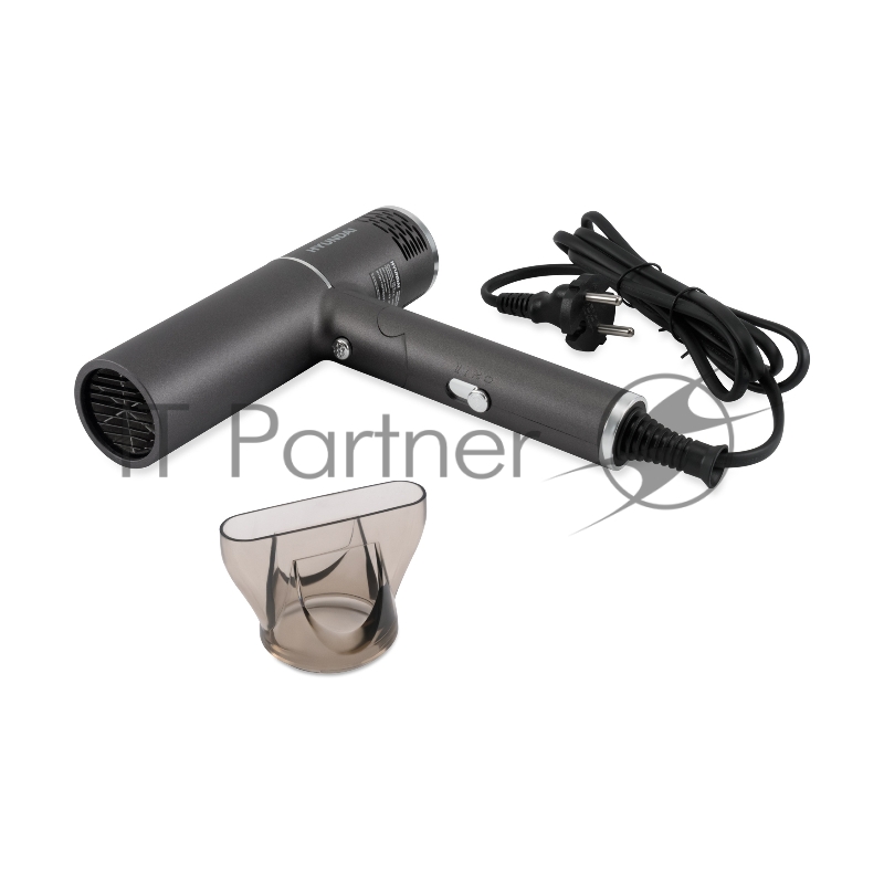 Фен Hyundai H-HD0765 1200Вт графит/хром